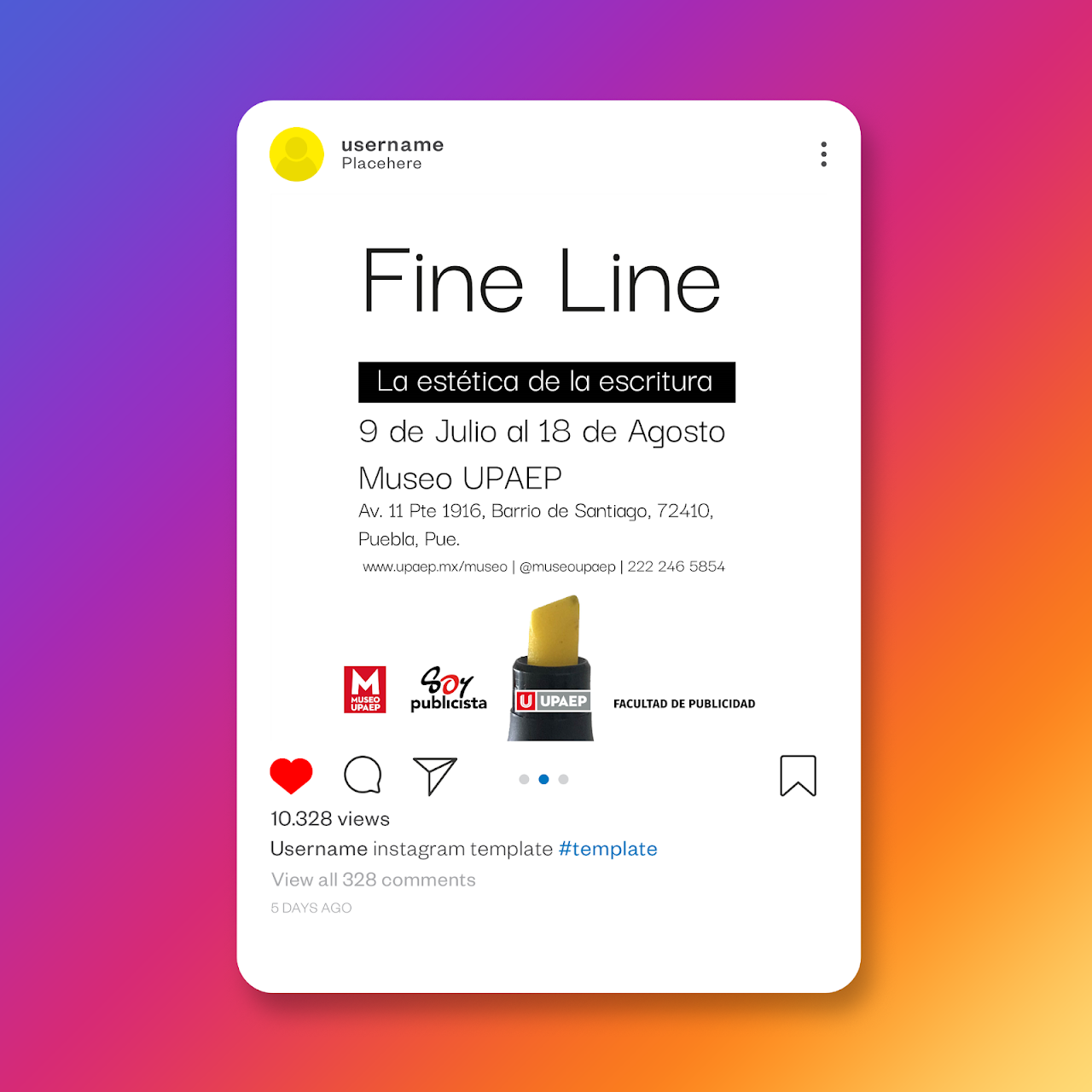 Fine Line — mockup de posts y stories para Instagram